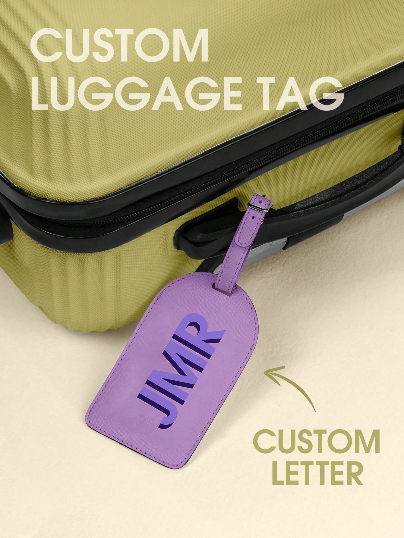 Travel Accessories Men - 개인 맞춤 이니셜 러기지 태그, PU