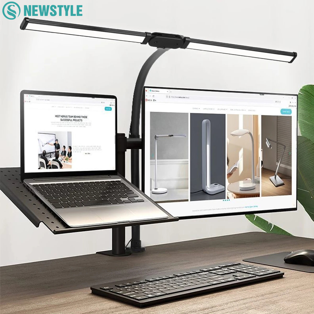 Book Light Flexible - 아이케어 LED 클립 금속 책상 램프