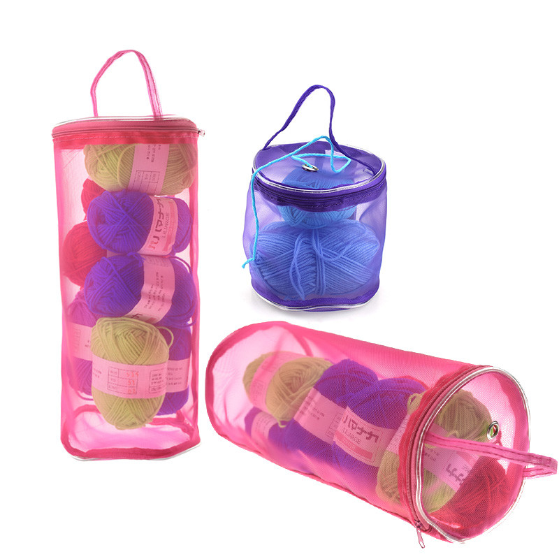 Travel Accessories To Sew - KOKNIT 뜨개질 원사 라운드 크로셰 가방