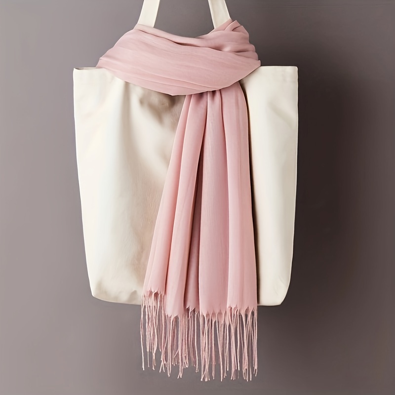 Travel Accessories Comfort - 유니섹스 클래식 솔리드 컬러 스카프 -