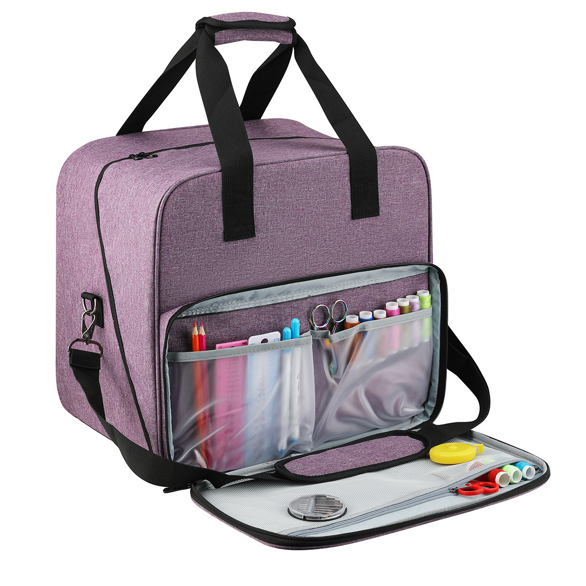 Travel Accessories To Sew - 대형 재봉틀 가방 그레이 컬러 보관