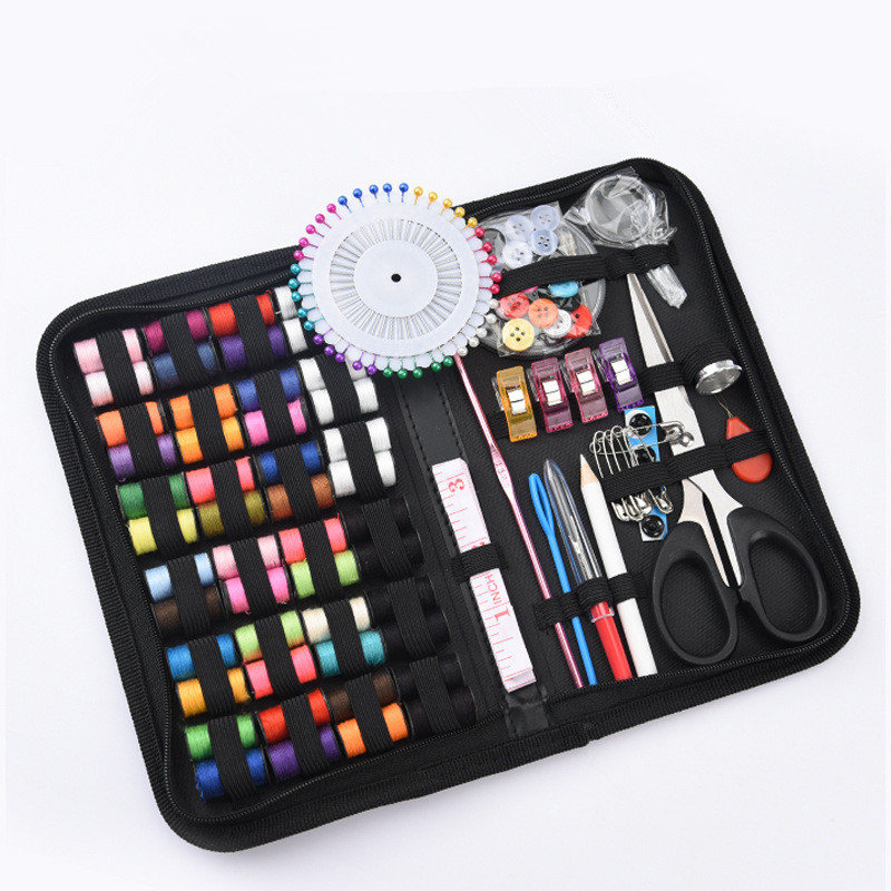 Travel Accessories To Sew - 휴대용 보관 가방이 포함된 바느질 세트,