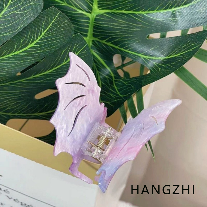 Travel Accessories Girls - HANGZHI 퍼플 파인 글리터 박쥐 헤어