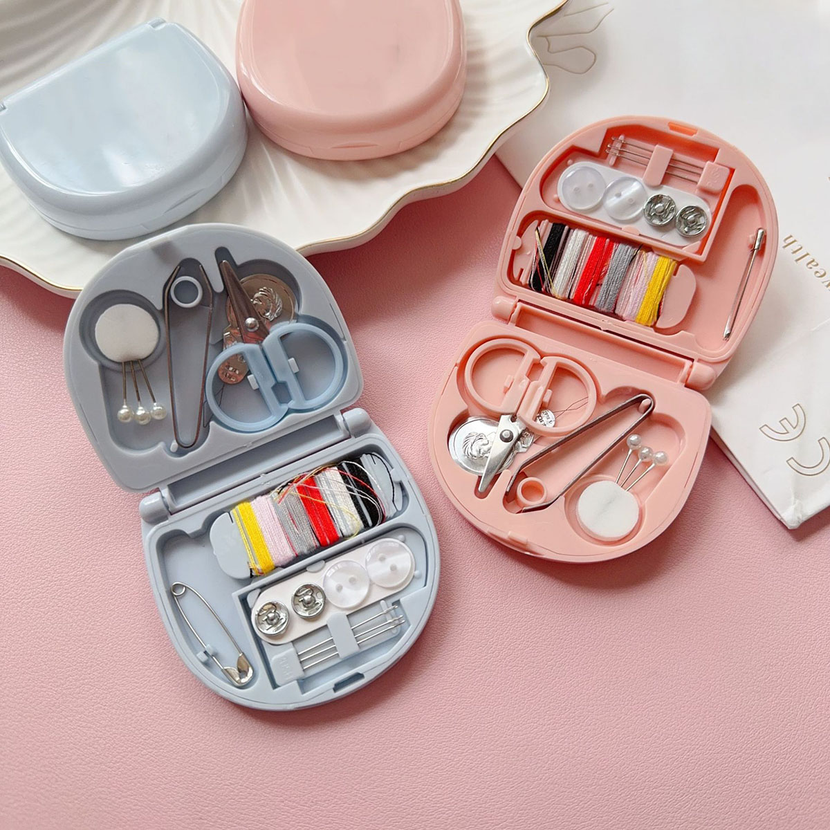 Travel Accessories To Sew - 미니 수동 재봉틀 키트 휴대용 여행