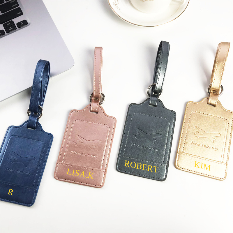 DIY 이름 수하물 태그 럭셔리 메탈릭 PU 가죽 수하 - Travel Accessories Company 리뷰 및 가격
