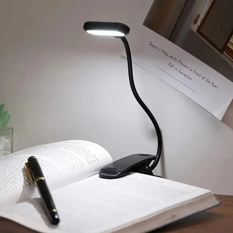 클립이있는 미니 LED 책 조명, 배터리 구동 눈 보호 - Book Light Flexible 리뷰 및 가격