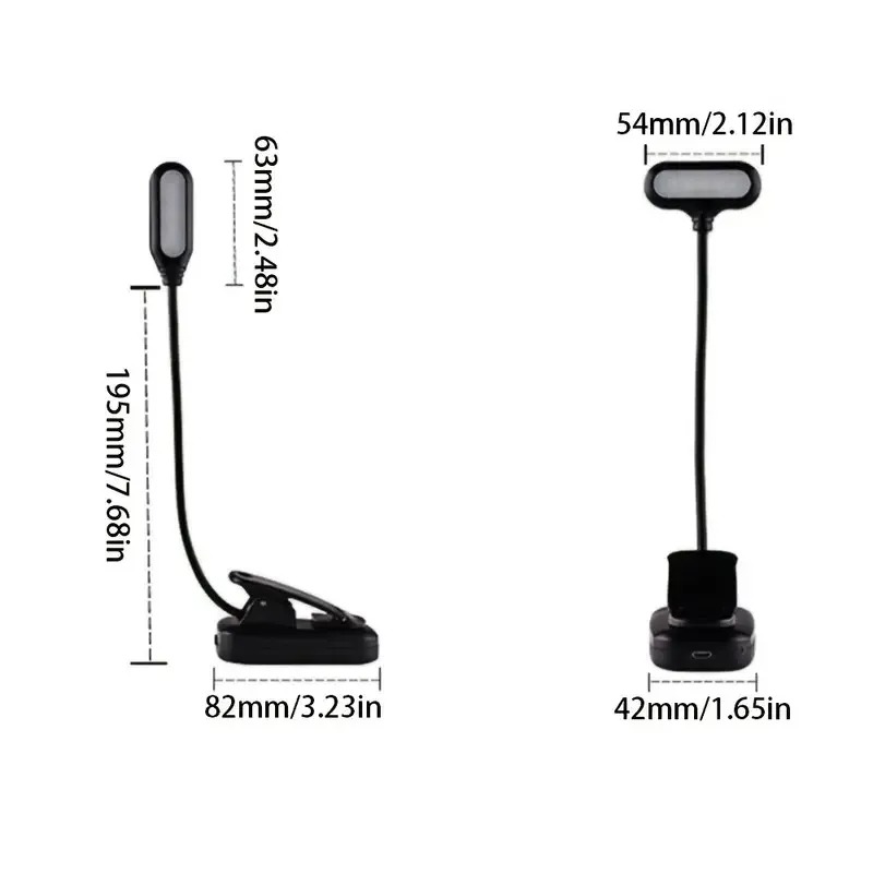 클립이있는 미니 LED 책 조명, 배터리 구동 눈 보호 - Book Light Flexible 리뷰 및 가격