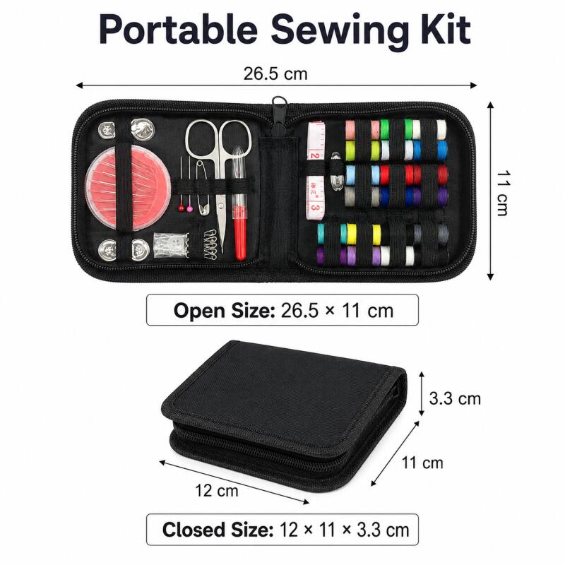 초보자와 전문가를 위한 휴대용 바느질 키트, 바늘, 실 - Travel Accessories To Sew 리뷰 및 가격