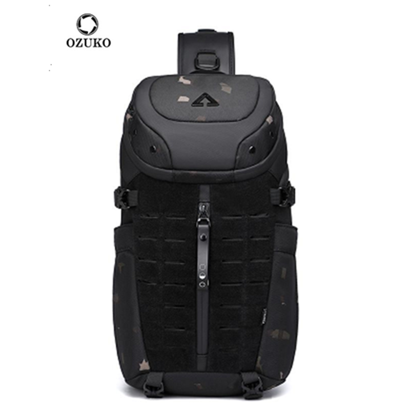 오주코 체스트백 크로스백 남성용 방수 USB 남성 크로 - Travel Accessories Men 리뷰 및 가격