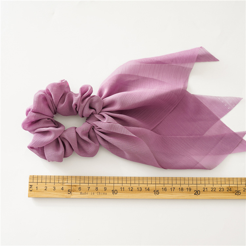1Pc 패션 25cm 쉬폰 긴 리본 Scrunchies - Travel Accessories Girls 리뷰 및 가격