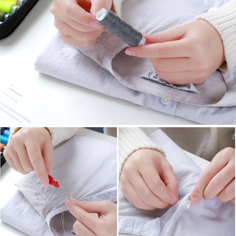휴대용 재봉 키트 미니 여행 가정용 재봉 상자 세트,  - Travel Accessories To Sew 리뷰 및 가격