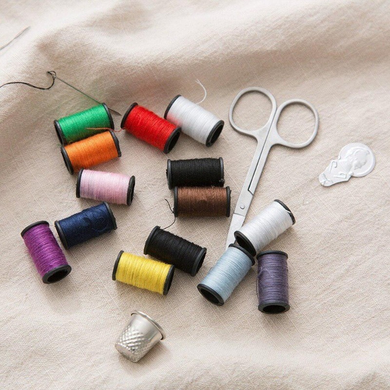 휴대용 재봉 키트 미니 여행 가정용 재봉 상자 세트,  - Travel Accessories To Sew 리뷰 및 가격