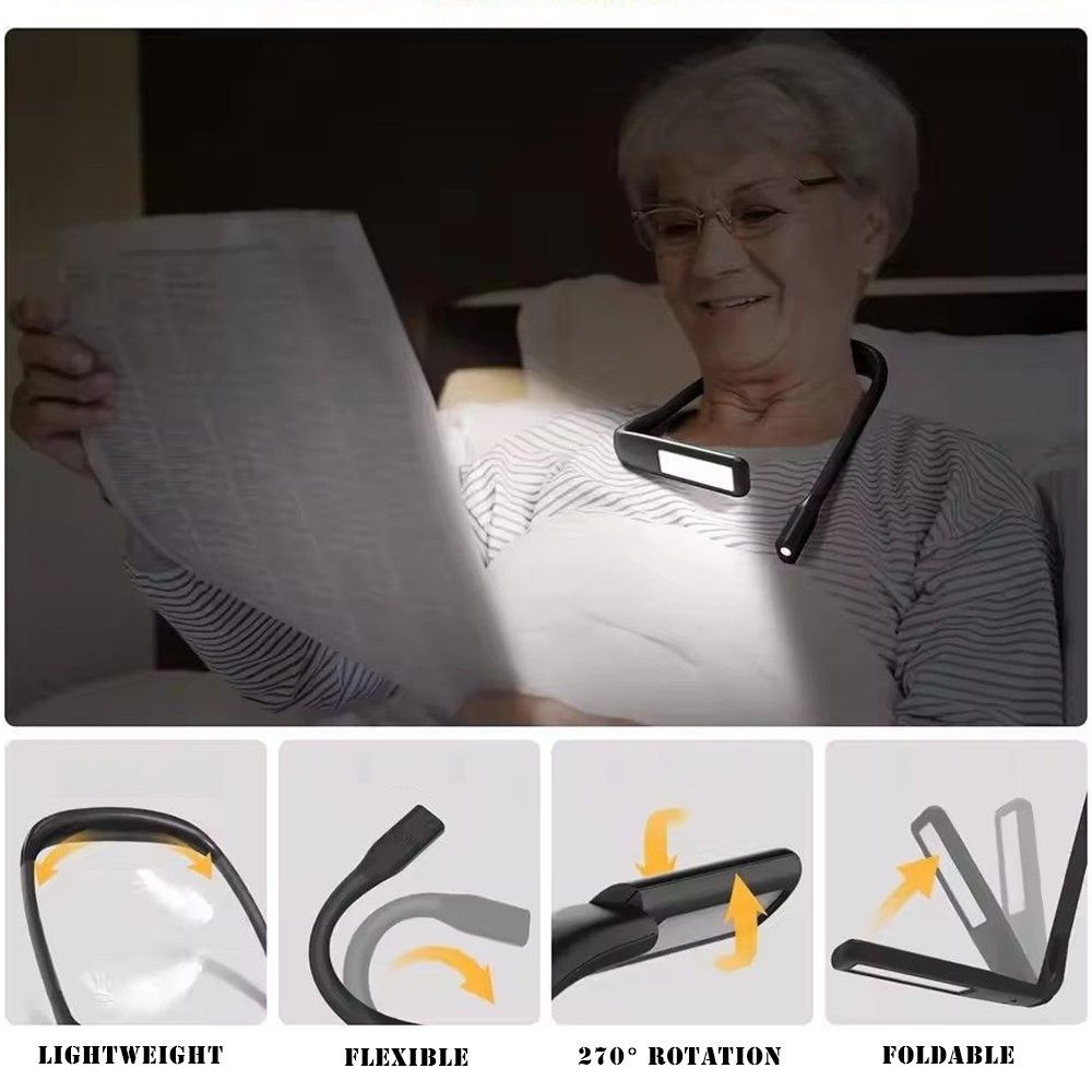 LED 목걸이 독서등 충전식 유연한 독서 램프 구부릴  - Book Light Flexible 리뷰 및 가격