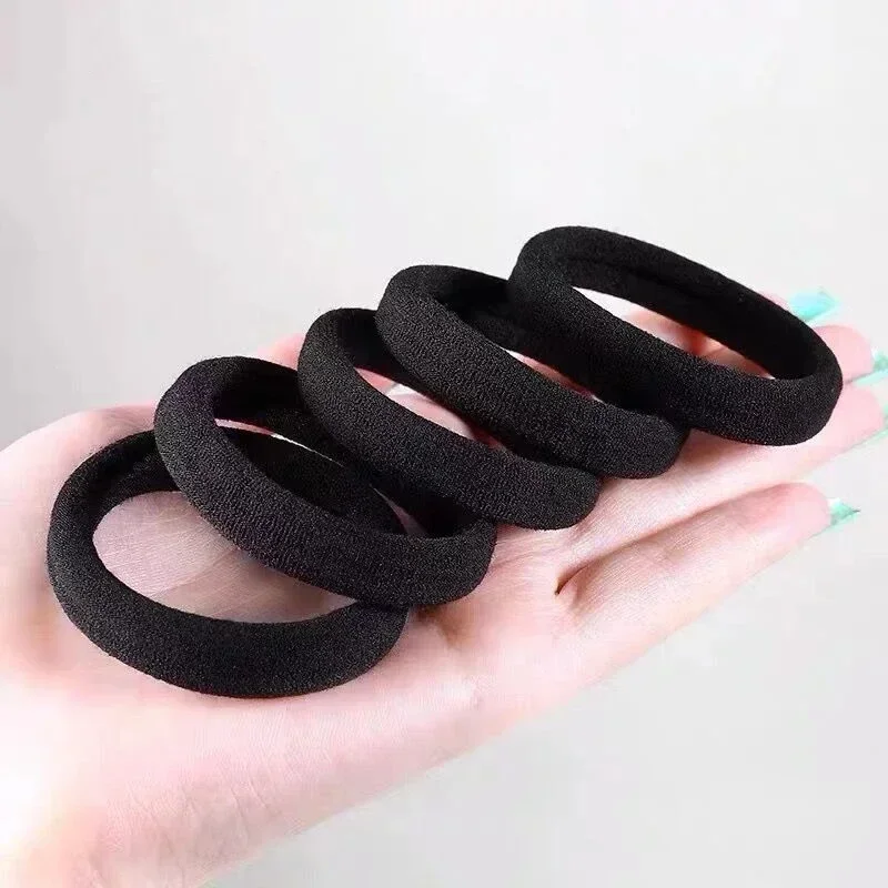 여성 및 소녀용 고탄력 헤어밴드 블랙 기본 헤어타이 심 - Travel Accessories Girls 리뷰 및 가격