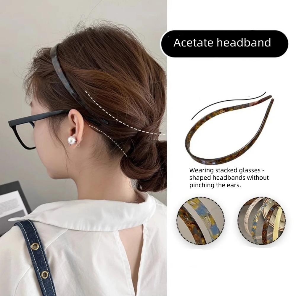 새로운 여름 아세테이트 헤어밴드 – 여성용 미끄럼 방지 - Travel Accessories Comfort 리뷰 및 가격