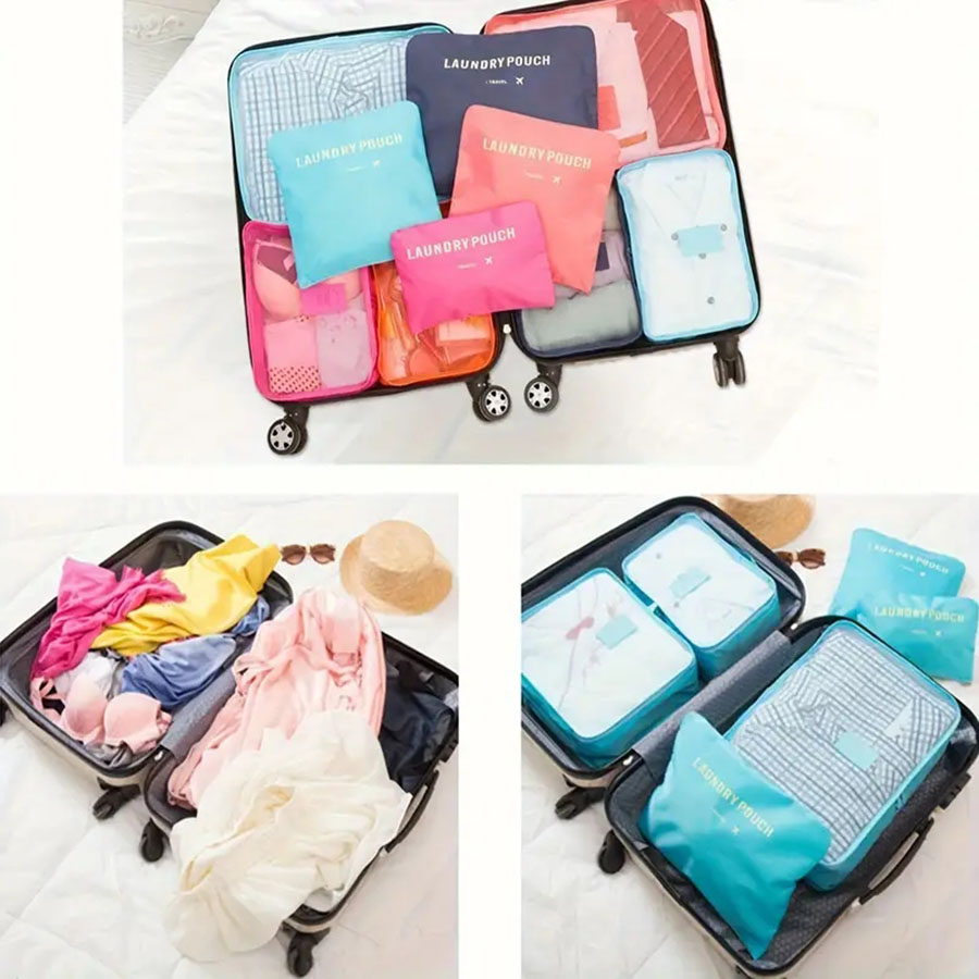 6pcs 여행 주최자 저장 가방 휴대용 여행 가방 주최 - Travel Accessories Comfort 리뷰 및 가격
