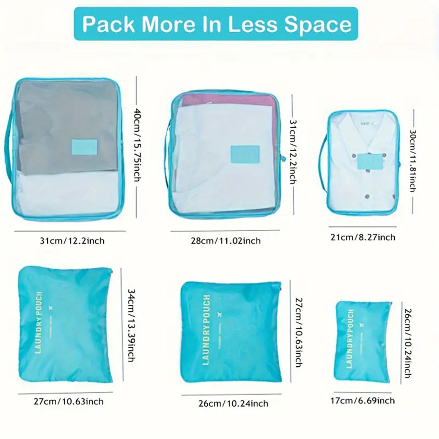 6pcs 여행 주최자 저장 가방 휴대용 여행 가방 주최 - Travel Accessories Comfort 리뷰 및 가격