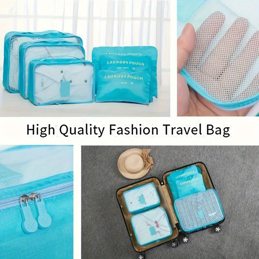 6pcs 여행 주최자 저장 가방 휴대용 여행 가방 주최 - Travel Accessories Comfort 리뷰 및 가격