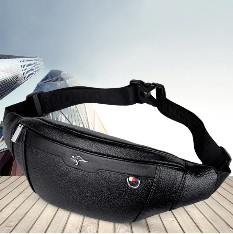 비즈니스 가죽 허리 가방 다기능 운동 여행 러닝 크로스 - Travel Accessories Men 리뷰 및 가격