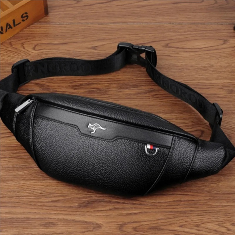 비즈니스 가죽 허리 가방 다기능 운동 여행 러닝 크로스 - Travel Accessories Men 리뷰 및 가격
