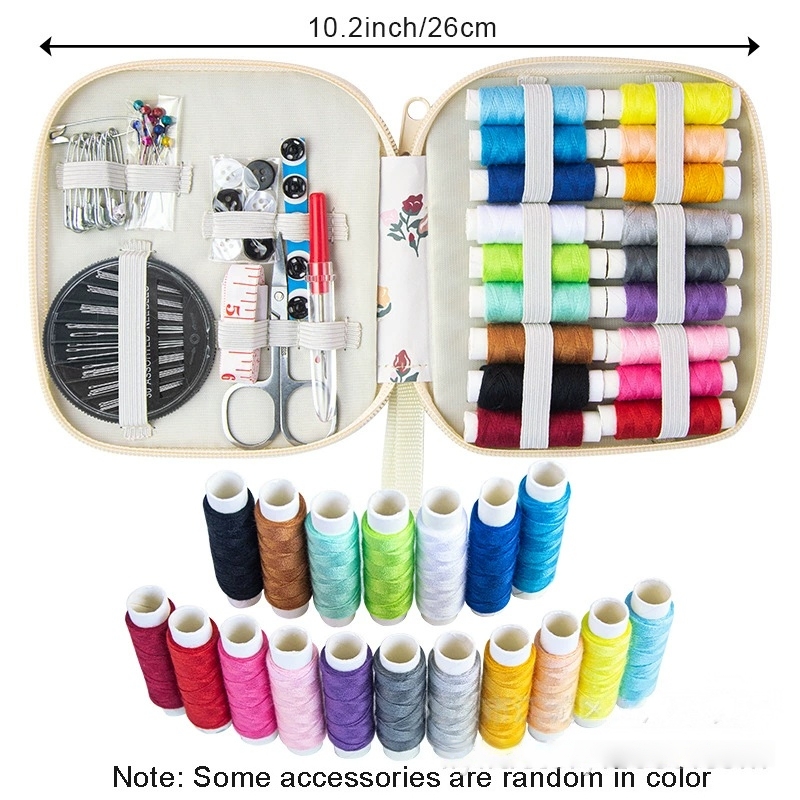 미니 꽃무늬 바느질 키트 휴대용 여행용 바늘 실 세트  - Travel Accessories To Sew 리뷰 및 가격