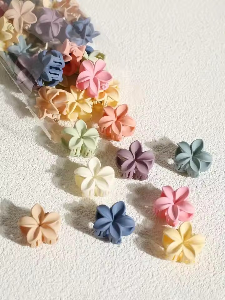 10/15pcs 4cm 헤어 클로 클립 달콤한 색상 혼 - Travel Accessories Girls 리뷰 및 가격