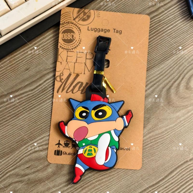 크레용신짱 만화 애니메이션 캐릭터 패션 러기지 태그 귀 - Travel Accessories New 리뷰 및 가격