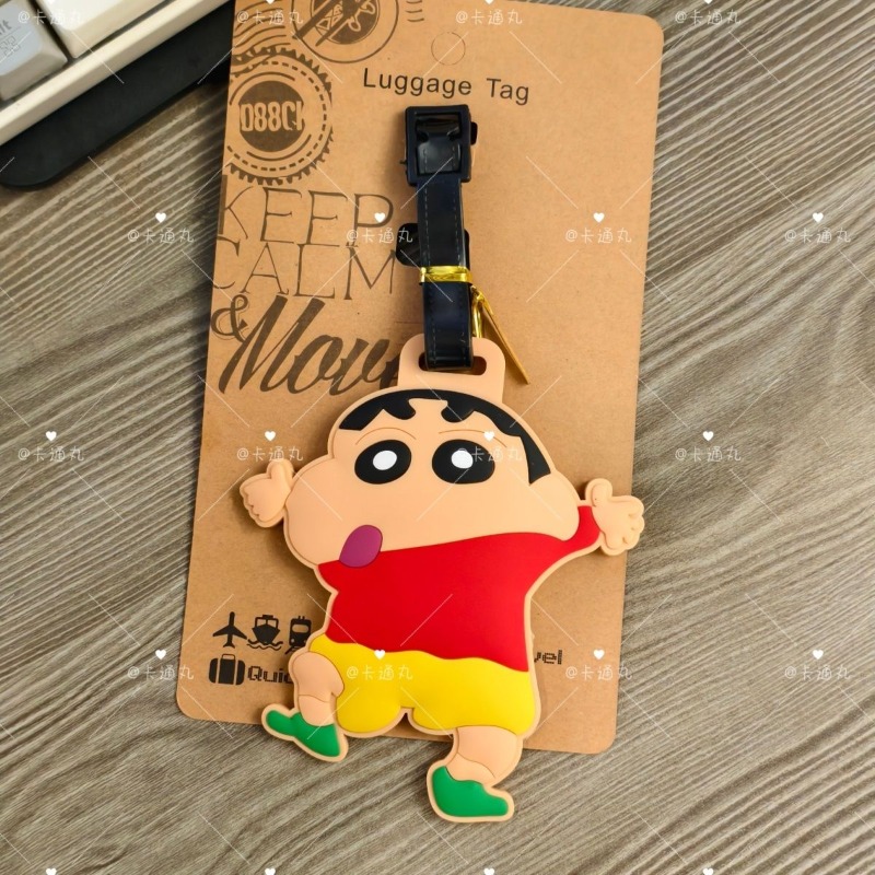 크레용신짱 만화 애니메이션 캐릭터 패션 러기지 태그 귀 - Travel Accessories New 리뷰 및 가격