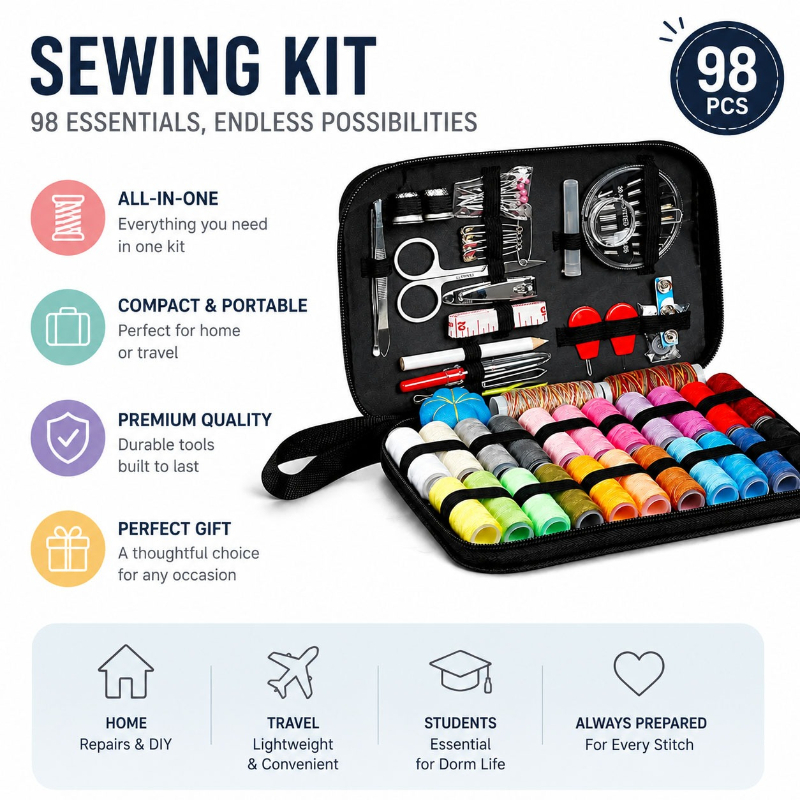 68/98PCS 바느질 액세서리 도구 세트, 바느질 공 - Travel Accessories To Sew 리뷰 및 가격