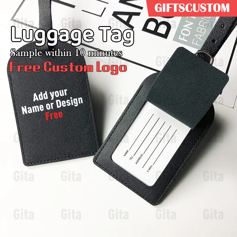 GITA 무료 맞춤형 로고/이름 PU 가죽 수하물 태그 - Travel Accessories Company 리뷰 및 가격