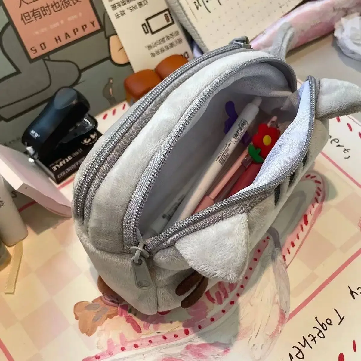 귀여운 Pusheen 연필 케이스 만화 뚱뚱한 고양이  - Travel Accessories New 리뷰 및 가격