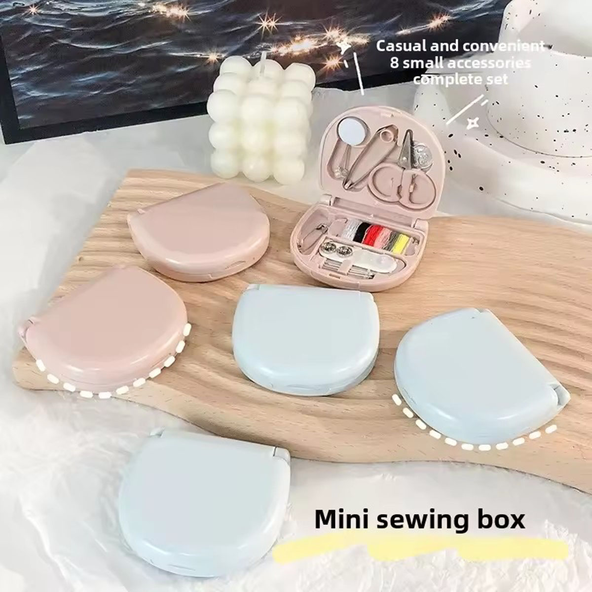 미니 수동 재봉틀 키트 휴대용 여행 재봉 도구 바늘과  - Travel Accessories To Sew 리뷰 및 가격