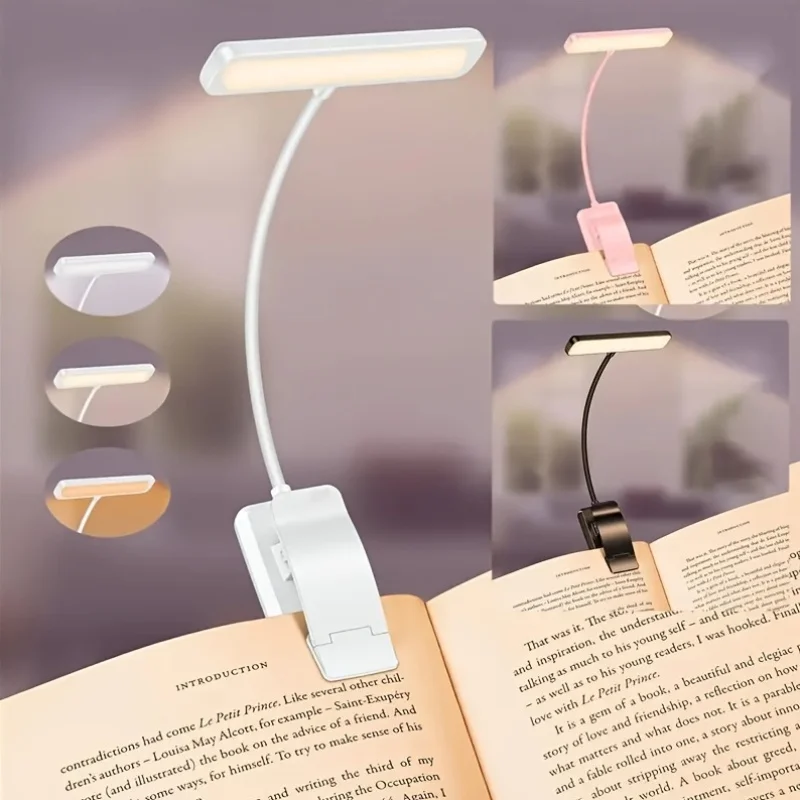 휴대용 유연한 쉬운 클립 야간 독서 램프 USB 충전식 - Book Light Flexible 리뷰 및 가격