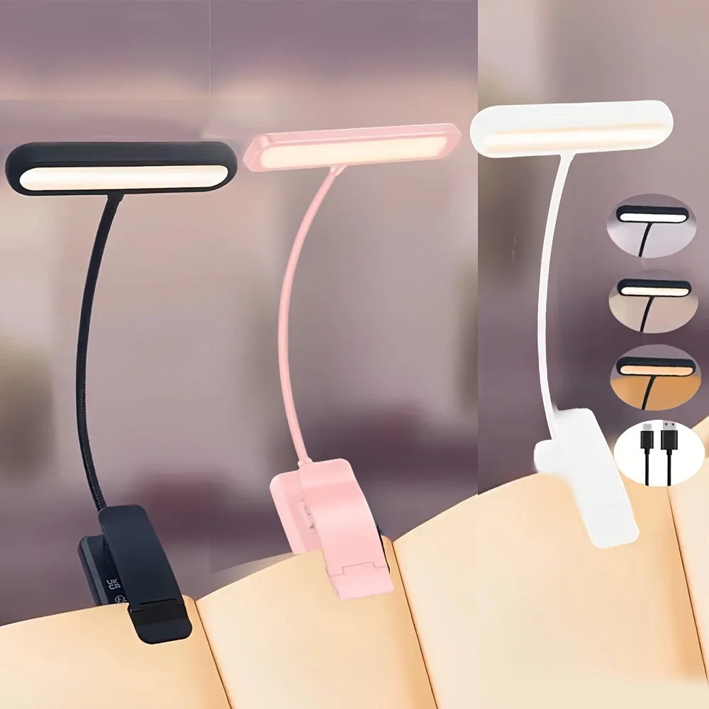 휴대용 유연한 쉬운 클립 야간 독서 램프 USB 충전식 - Book Light Flexible 리뷰 및 가격