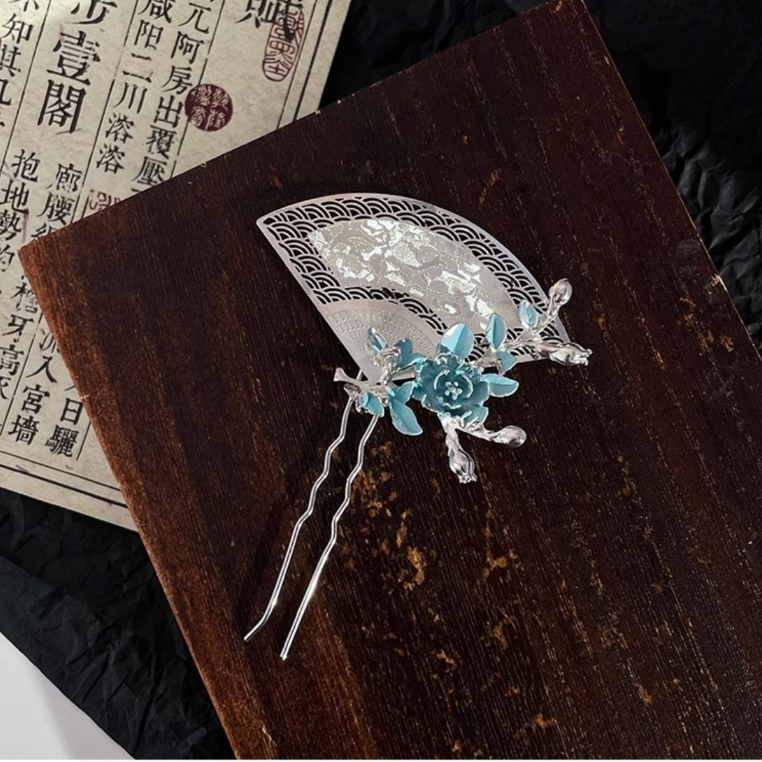 새로운 중국식 부채 모양 머리핀, 정교하고 가벼운 럭셔 - Travel Accessories New 리뷰 및 가격